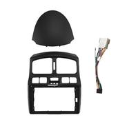 para Hyundai para Santa Fe 2000 2001 2002 2003 2004 2005 2006 Adaptador Fascia Marco Coche 9 Pulgadas Kit Panel Montaje Radio Tablero POMPOMPUR(Frame Cable)