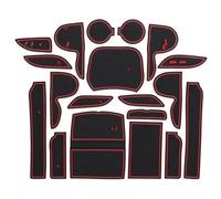para Hyundai para Santa Fe 2013-2018 DM para Maxcruz para Grand Alfombrillas Goma Antideslizantes Ranura Puerta Alfombrilla Taza Coche Posavasos Alfombrilla Antideslizante Ranura Puerta(Rosso)