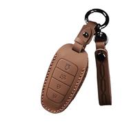 para Hyundai para Santa Fe para Tucson 2022 para Nexo NX4 para Atos para Solaris para Prime 2021 Funda Llave Coche Llavero(Marrón,4A Button)