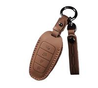 para Hyundai para Santa Fe para Tucson 2022 para Nexo NX4 para Atos para Solaris para Prime 2021 Funda Llave Coche Llavero(Marrón,4B Button)