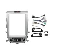 para Hyundai para Santafe Ix45 2006-2012 9.7 Pulgada 2 DIN Coche Radio Fascias Multimedia Marco Video Jugador DVD Panel Trim Marco de Radio(Frame-Silver-A)