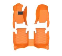 para Hyundai para Solaris para Creta para Veloster para Veracruz para Coupe 2004-2017 Alfombrilla para Suelo Coche Coche Alfombrillas(Full Set-Orange)