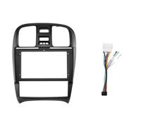 para Hyundai para Sonata 2004-2009 Radio De 9 Pulgadas con Panel De Video Reproductor De Audio Y Tablero Marco 2 DIN Montaje En Tablero POMPOMPUR(Frame and Cable)