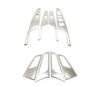 Para Hyundai Para Tucson 2015-2020 LHD - Molduras De Acero Inoxidable Para Los Interruptores Elevalunas En Reposabrazos Las Puertas MCQNDS(8pcs)