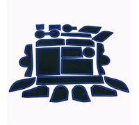 para Hyundai para Tucson 2021 2020 2019 2018-2022 Accesorios Alfombrilla De Goma para Puerta De Coche, Alfombrilla Antideslizante para Puerta, Alfombrilla para Ranuras Protección(15-18 Blue3)