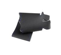 para Hyundai para Tucson 3 2015 2016 2017 2018 2019 Protector Volante Coche Trenzado A Mano Protección Cubierta Cuero Perforado Suave Embellecedor Funda Antideslizante Volante(Black-Blue Line)