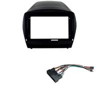 para Hyundai para Tucson IX35 2010-2015 Embellecedor para Radio De Coche De 9 Pulgadas 2 DIN Reproductor De DVD Y MP5 OOPUHKSY