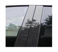 Para Hyundai Para Tucson NX4 2022 2023 2024 LWB Cubierta De Moldura De Ventana Pegatinas De Columnas B Y C Columna Central(Carbon Fiber look)