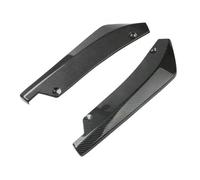 Para Hyundai Universal Parachoques Trasero Universal Divisor Labios Difusor Parachoques Alerón Decorativo Pegatina Ala Aletas(FIBER Black)