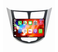 para Hyundai Verna 2010-2016 Android 12 9 Pulgadas Radio Coche Pantalla Táctil Incorporado Carplay Android Auto Apoyo Hi-Fi RDS DSP WiFi 4G Dab Bluetooth 5.0 Enlace Espejo Cámara Trasera SWC(400S)