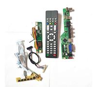 Para IASX12N IASX12S 1CCFL 30Pin LVDS TV53 tablero controlador VGA HDMI AV USB RF LCD panel remoto+inversor+teclado DIY kit (IASX12S)