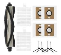 Para Ilife A30 Pro Robot Aspiradora y Mopa Piezas de Repuesto Paquete con Cepillo Principal Giratorio Cepillos Laterales Filtros Lavables y Bolsas Selladas para el Polvo