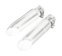 Para Indian Para Scout Para Bobber Sixty Rogue Twenty 2015-2023 Sistema De Escape Slip-On Silenciadores Slip Ons Cortos(Silver With muffler)