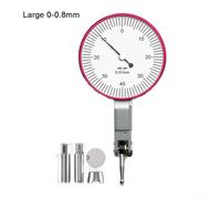Para indicador de prueba de dial de precisión para lecturas precisas con graduación 0 002 y punto de contacto de inversión automática para una mayor usabilidad (grande 0-0.8 mm)