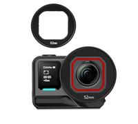 para Insta360 Ace Pro 2 Marco Protector de Lentes, Portafiltros Multifuncional de Aleación de Aluminio, Soporte Extendido para Lentes 360 Ace Pro 2, Compatible con Filtros de 49mm/52mm (52mm)