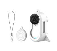 para Insta360 GO3S, Funda Protectora de Silicona para cámara, Funda antivibraciones con Clip para Grabar Vlogs y reuniones (Blanco)