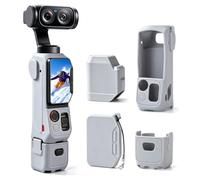 para Insta360 Luna Ultra, Kit de protección Completa: Funda para la cámara, Tapa para el Objetivo, Funda para la Pantalla y Cubierta para la batería，Gris