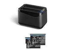 para Insta360 X4 Air Cargador de Batería de Doble Canal, Caja de Carga Rápida de 10W, Indicador LED, Almacenamiento de Baterías Inteligentes, Concentrador de Carga para 360 X4 Air