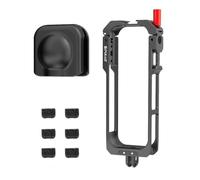 Para insta360 X5 - Marco de aleación de aluminio, rosca de 1/4 pulgadas y montura de zapata fría, lente protectora para soporte X5 a prueba de golpes