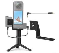 Para Insta360 X5 Mic Cold Shoe Soportes Para DJI MIC Micrófono Mini Dedicado Soporte Adaptador Soporte de Micrófono Externo Con Cable de Audio