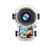 para insta360 X6 funda de buceo, 60m impermeable, soporte magnético para | 60M Impermeable, Cierre Rápido Magnético, PC+PMMA Transparente, 130×102×92mm, Antivaho, Incluye Lente Subacuática