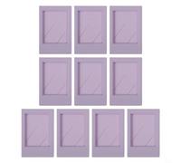 para instantánea Marco de fotos Set 10pcs para Fujifilm para mini película | Se adapta a películas de 2 x 3 pulgadas, pantalla vertical u horizontal, acabado acrílico negro, soporte resistente