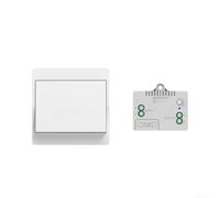 para Interruptor Parede Sin Cableado 50M para fácil Instalación(1V1) | Material ABS para durable, 86, compatible pared estándar, golpes, acabado moderno