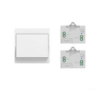 para Interruptor Parede Sin Cableado 50M para fácil Instalación(1V2) | Material ABS para durable, 86, compatible pared estándar, golpes, acabado moderno