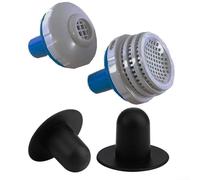 Para Intex Pool Connector Outlet 25012 12634, kit de pantalla de filtro para bombas de natación sobre el suelo, para adaptador de accesorios de agua de plástico para Easy(E)