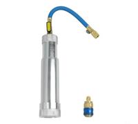 Para inyector de aceite de tinte HVAC con conector SAE de /4 pulgadas para R134A para R1234YF R12 R22, aditivo lubricante de compresor de CA y herramienta de detección de fugas fluorescentes