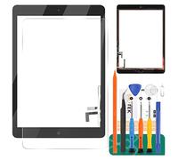 para iPad 9.7 2017 Pantalla táctil 5 Generación Sensor digitalizador A1822 Panel de Pantalla táctil Vidrio Compatible con Modelo A1823 con botón de Inicio (No Incluye LCD No se Ajusta a Air1) (Negro)