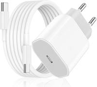 para iPhone 16/15 Adaptador USB C con Cable de 60 W 2M Tipo C a Tipo C, Cargador de iPhone Blanco para iPhone16 / iPhone 15 Pro MAX/MacBook/iPad/Samsung