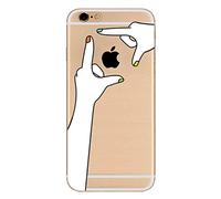 para iPhone 6S Plus Funda iPhone 6 Plus, CrazyLemon Funda Protectora de TPU Transparente Ultra Delgada de Gel de TPU Silicona Transparente para iPhone 6 Plus / 6S Plus 5.5" - Estante de Mano