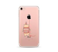 para iPhone 6S Plus Funda iPhone 6 Plus, CrazyLemon Funda Protectora de TPU Transparente Ultra Delgada de Gel de TPU Silicona Transparente para iPhone 6 Plus / 6S Plus 5.5" - Vista de la Espalda