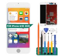 para iPhone 8 Pantalla LCD para iPhone SE 2020 Reemplazo de Pantalla A1863 A1906 A1907 A1905 Pantalla táctil A2275 A2296 A2298 Ensamblaje de digitalizador (Blanco)