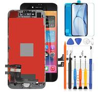 para iPhone SE 2020 Reemplazo de Pantalla LCD para iPhone SE2 SE 2nd Generation Display Touch Assembly Partes A2296 A2275 A2298 Sensor Panel de Vidrio digitalizador Kit de reparación (Negro)