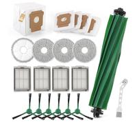 para iRobot Roomba Plus 405/505 Combo Repuesto Accesorios con 1 Cepillo de goma,6 Cepillo Lateral,4 Bolsas Polvo,4 Filtro Hepa,4 Paños Fregado 1 cepillo de limpieza Accessory