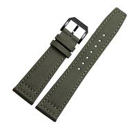 Para IWC Pilot Spitfire Timezone Topgu cortina Corneos negros de color negro Corturas de pulsera 20 mm 21 mm 22 mm Banda de reloj de tela de lona de nylon (color: broche de oro de 10 mm, tamaño: 20