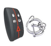 para Jaguar para XF XFR XK XKR XK8 XJ8 2007-2013 Accesorios para Coche Carcasa para Llave Funda Protectora De Silicona De 5 Botones Funda Llave(Silverring Set)