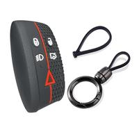 para Jaguar para XF XFR XK XKR XK8 XJ8 2007-2013 Accesorios para Coche Carcasa para Llave Funda Protectora De Silicona De 5 Botones Funda Llave(Roundchain Set)