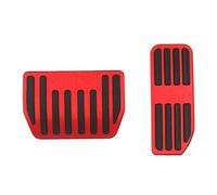 Para Jaguar XE Para F-Pace XEL Para E-Pace Pedales Automáticos Tapa Freno Tapas Pedales Acelerador Cubierta almohadilla pedal freno embrague(ROJO)