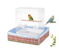 para Jaula de Pájaros Protector Impermeable Lavable Transpirable Antipolvo | Protector inferior para jaula de loros, 60x60cm Pinzones, agapornis, loro yaco, guacamayo, interior, exterior y
