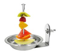 para Jaula de pájaros, Soporte para de Frutas de Acero Inoxidable de 18 cm, de Comida Colgante Seguro, diseño Resistente a la corrosión, Accesorio de alimentación de cacatúas