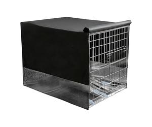 para jaula de perro - Diseño reductor de estrés de 4 lados, resistente al viento, cubierta para perrera para mascotas, suministros para mascotas de raza pequeña y media, hogar, apartamento