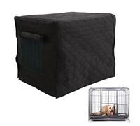 para Jaula De Perro | para Jaula Cortavientos De Algodón Acolchado Pongee S M L Negro | F́unda Aislada Ṕara Caseta P̀ara Mascotas con Ventilación P̃ara Perros Pequeños, Medianos Y Grandes,