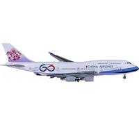 Para JC Wings para China Airlines para Boeing 747-400 B-18210 60 Aniversario Flaps Down 1:400 Modelo preconstruido de avión