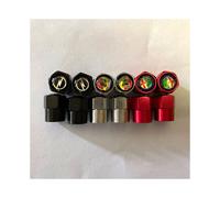 (Para Jeep) 4 tapas de válvula de neumático de aluminio para llantas, cubiertas de vástago con logotipo