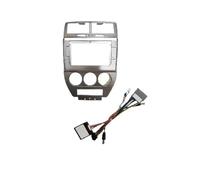 para Jeep para Compass 2007-2010 Marco para Radio De Auto Android De 10.1 Pulgadas Unidad Principal 2DIN Panel Frontal para Tablero POMPOMPUR(Frame Cable canbus)