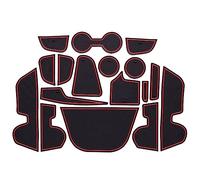 Para Jeep Para Compass 2nd Gen MK2 2017-2021 Alfombrilla Antideslizante Para Puerta De Coche Alfombrilla Para Puerta(Red)