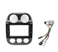 para Jeep para Compass para Patriot 2010-2016 Marco De Salpicadero Estéreo De 10.1 Pulgadas con Reproductor MP5 Android 2 DIN PYPFQUMQGR(Frame AN Cable)